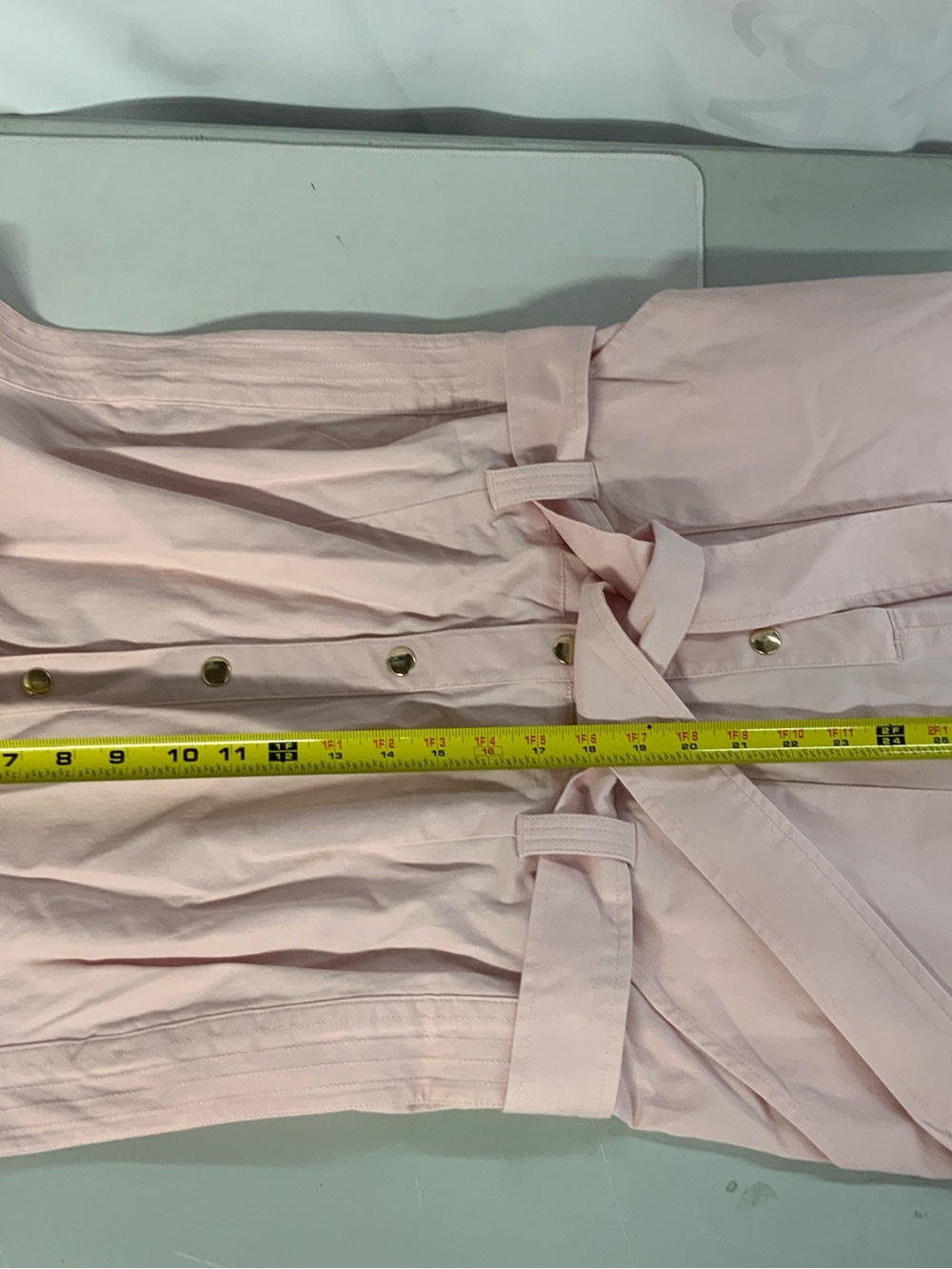 Mally Beauty Pale Pink Shirt with Gold-Tone Buttons - Picture 8 of 10